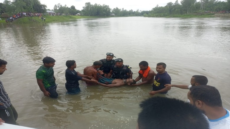 তারাগঞ্জে চিকলি নদীতে গোসল করতে নেমে বৃদ্ধের মৃত্যু।