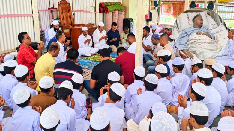 জ্বালানি মন্ত্রী টুকুর রোগমুক্তি কামনায় সাইদুর রহমান বাচ্চুর উদ্যোগে দোয়া মাহফিল...